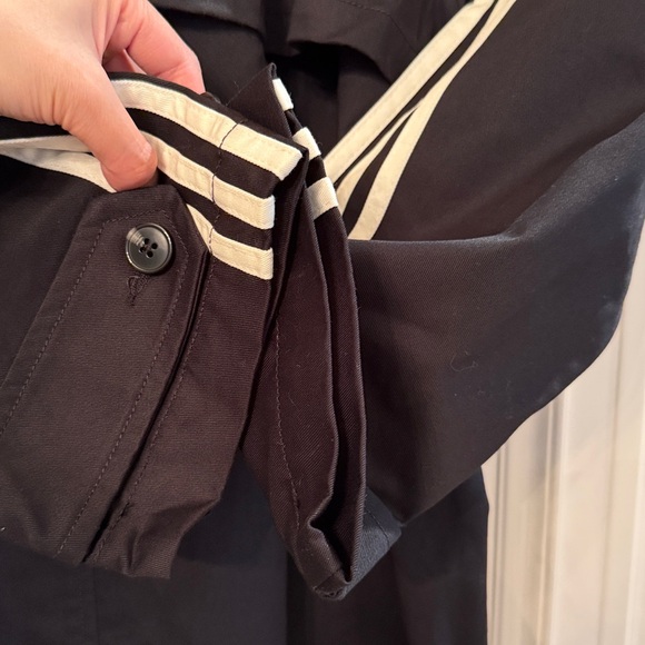 NWT Adidas | Black Long Trench Coat - Medium but VERY oversized like Large - Picture 8 of 17